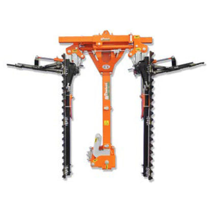 Rinieri Double Trimmer With Sickle Bar CRL Tower 2L Joystick 7+1 |59"-83" Cutting Width for Tractor