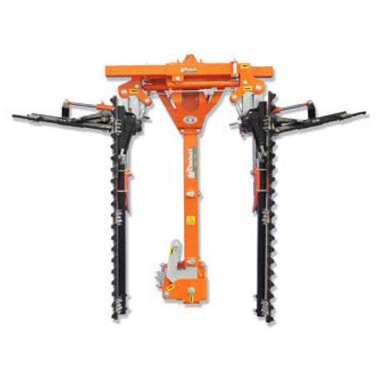 Rinieri Double Trimmer With Sickle Bar CRL Tower 2L Joystick 7+1 |59"-83" Cutting Width for Tractor