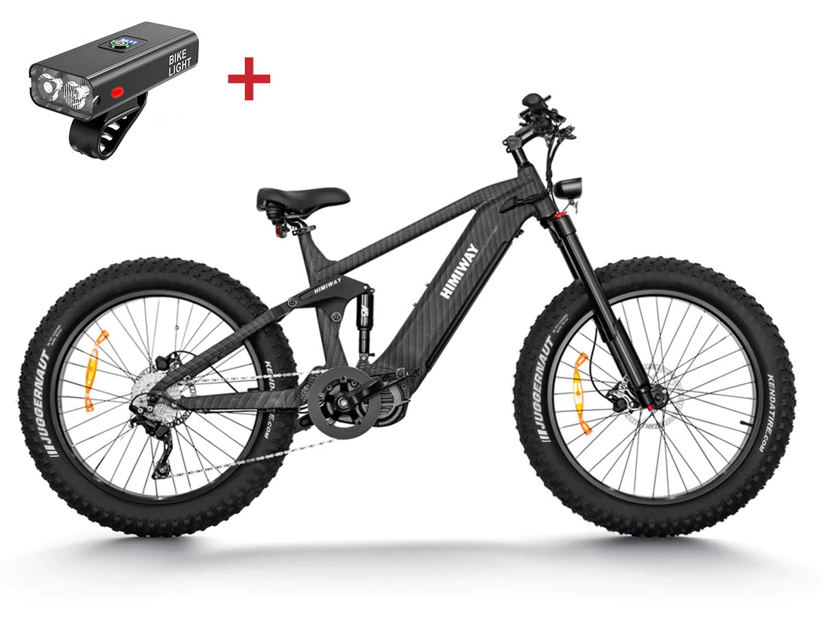 HIMIWAY Cobra Pro Softail Electric Mountain Bike | 1000W Motor | 48V 20Ah