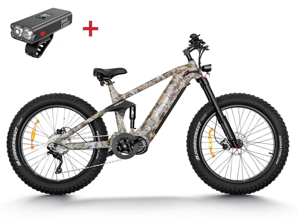 HIMIWAY Cobra Pro Softail Electric Mountain Bike | 1000W Motor | 48V 20Ah