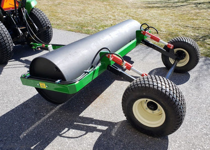 TurfTime 30” Smooth Roller 3/8” Heavy Duty AR-30 Series Turf Rollers 5’ to 12’ - Pull Type, 3pt, Skid Steer Mount For Tractor or Skid Steer