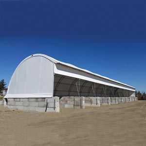 FarmTek ClearSpan™ HD Commodity Building System | Open-Sided, Durable Storage Solution