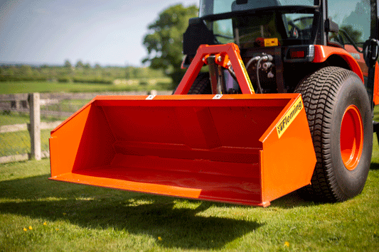 Fleming Hydraulic Compact Transport Box | Model HYD4C & HYD5C | Width 50" & 59" | 8-15 GPM | 50-55 HP | For Tractors, Skid Steers & Loaders