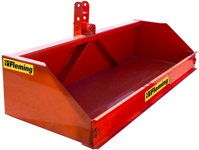 Fleming Compact Tipping Transport Boxes | Model TB4C & TB5C | Width 48" & 60" | 40 HP | For Tractors