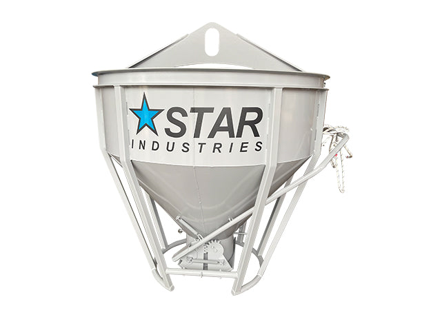 Star Industries Crane & Forklift Concrete Bucket | Width 49" | 6–35 GPM | For Mini Skid Steers