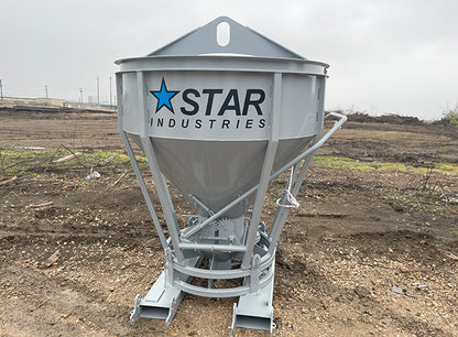 Star Industries Crane & Forklift Concrete Bucket | Width 49" | 6–35 GPM | For Mini Skid Steers