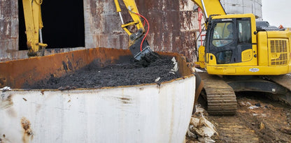 RockZone Soil & Dirt Mixer | Model MXR-D30 LH | Drum Width 53" | 25 To 42 Tons | For Excavator