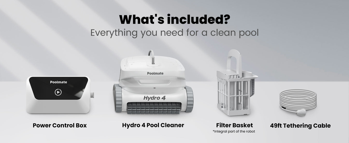 Chasing Cleaner Hydro 4 Corded Robotic Pool Cleaner | Pool Size 1,614 Sq.ft | Flow Rate 320 L/min