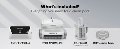 Chasing Cleaner Hydro 4 Corded Robotic Pool Cleaner | Pool Size 1,614 Sq.ft | Flow Rate 320 L/min