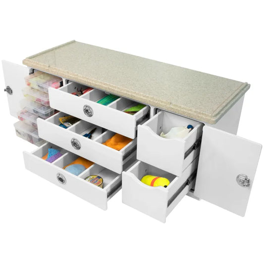 RIO MARINE CUSTOMS CORIAN TOP ACRYLIC TACKLE STORAGE UNIT