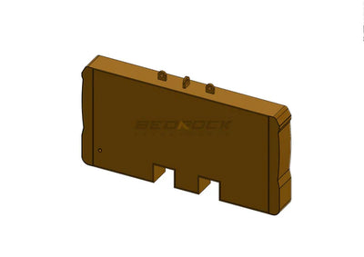 Bedrock Attachments Counterweight Set (Stability & Balance) | Model ECCAT320GC-2 | Weight 2 Ton | Machine Size 10-20 Tons | For Excavators