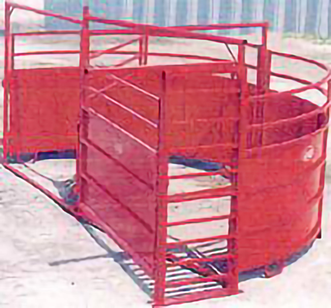 Global Equipment Palco Crowding Tub | Model 8' | Width 96" | Cattle Operations | Sorting & Holding