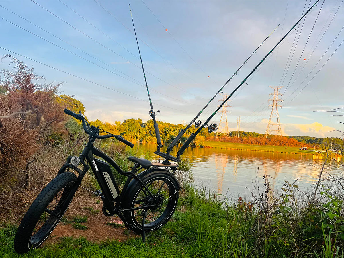 Himiway D3 (Cruiser) | Long Range Fat Tire Electric Bike | Range 35~60 Miles | Heavy-Duty Aluminium Kickstand