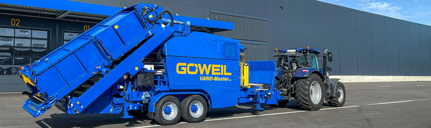 GÖWEIL | VARIO-MASTER | Baler-Wrapper Combination | Working width 11.48 feet | 80-140 cm Bale Diameter | Minimum 90 kW (120 hp) | For Tractor