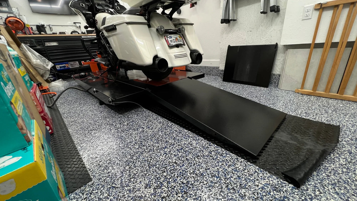 Black Widow Extra-Long Approach Ramp For ProLift Table | Model BW-PROLIFT-HD-XLTABR | Width 24" | 40" Ramp Length | For Motorcycle, ATV & UTV Lift Table Loading