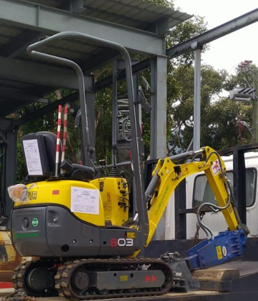 HydroRam HK10 Hydraulic Hammer | Overall Length 52" | For 1.1-2.8 Ton Mini Excavators