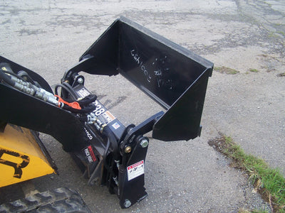 Paladin 42.5” Four-In-One Bucket With Flat Face Couplers | Hydraulic Flow Range 8–12 GPM | For Mini Skid Steer