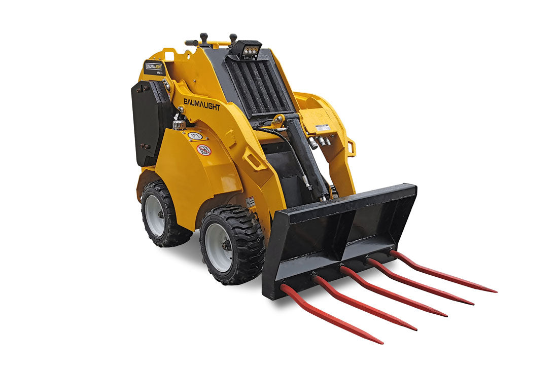 Baumalight Wheeled Mini Skid Steer | Model WRL-58G | Width 38" | Engine Horsepower 22.1 HP | Mini Skid Steer