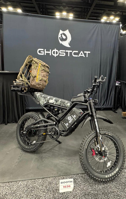 GHOSTCAT F4X All-Terrain Fat Tire Electric Bike | 60V 2200W Geared Hub Motor | 40MPH Top Speed | 30-50 Miles Range | For Off-Road Adventures