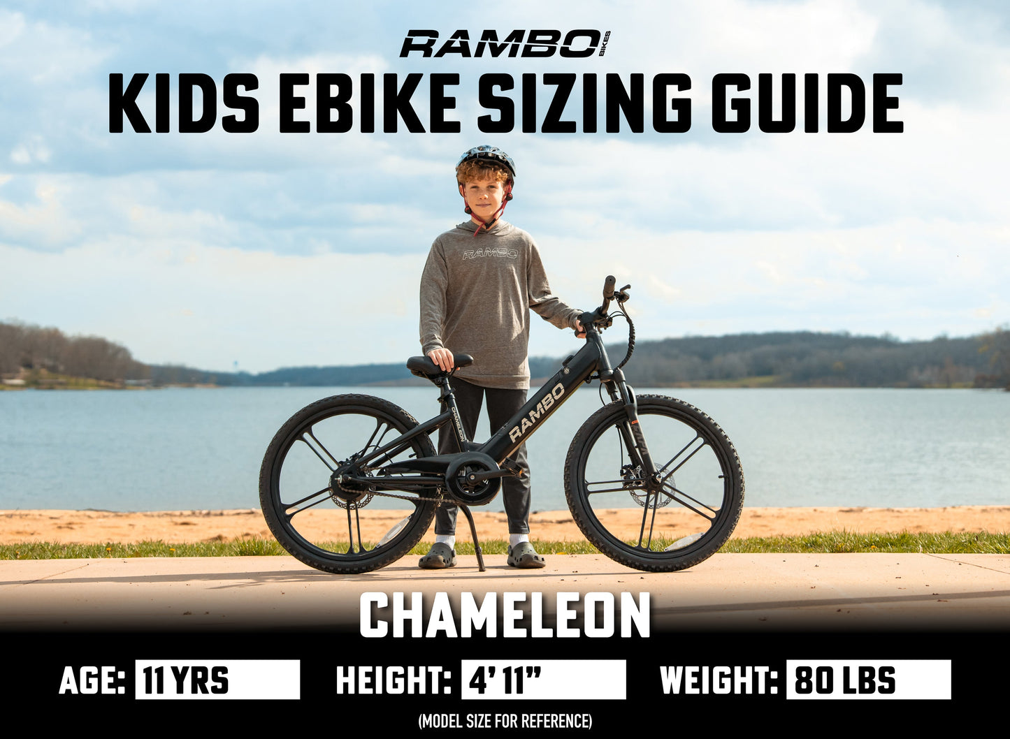 Rambo | E-Bike | Model Kid's 24" Chameleon | 250W Rear Hub Motor | 24V 10.5Ah Integrated Battery | Up to 15 Miles Range | Speed Up-To 17 Mph | For Kids Ages 9–14