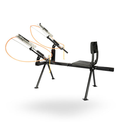 Do All Traps Double-Head Full Cock Trap Thrower | Model DT500 | Launches Up to 4 Clay Targets | 3-Pivot Mount System | 80-Yard Range