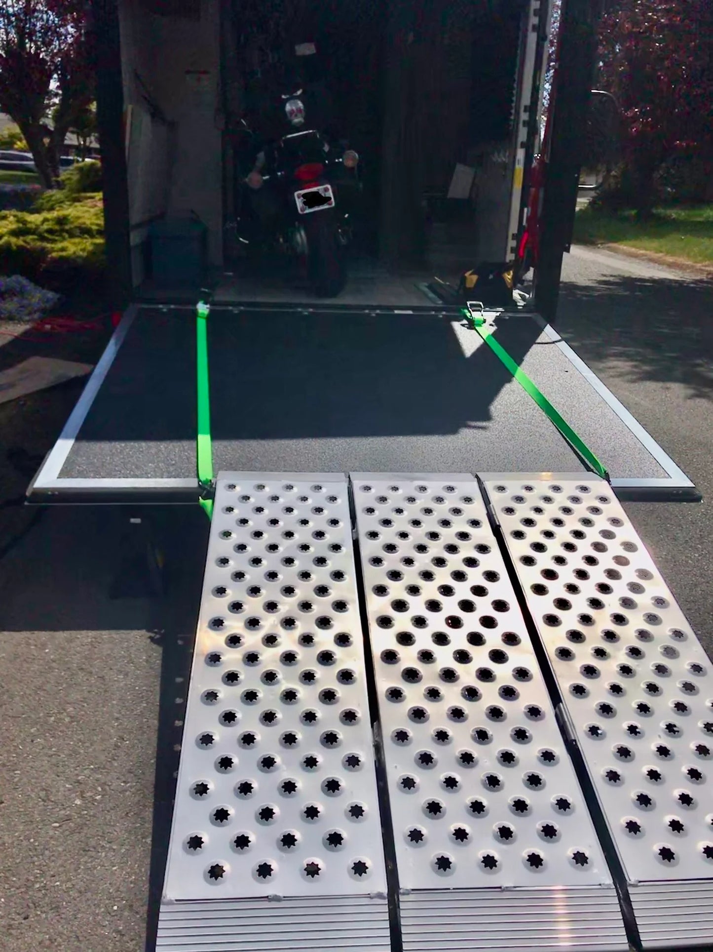 Black Widow Big Boy EZ Rizer™ Folding Motorcycle Ramp | Models TF-6048-EZ & TF-6060-EZ | Size 48" & 60" Wide | Capacity 3,000 lb | Horsepower 4 To 90+ HP | For Motorcycles, ATVs & UTVs