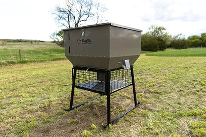 Radix Hunting Virtus 10 Feeder | Capacity 1,000 Lbs | Height 63" inches | Feed Distribution Range 240"-360" inches