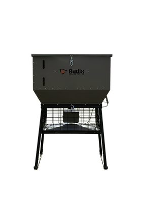 Radix Hunting Virtus 10 Feeder | Capacity 1,000 Lbs | Height 63" inches | Feed Distribution Range 240"-360" inches