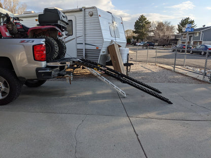 Black Widow Arched Folding Dual Runner ATV Ramps | Model BW-12012-2 | Size 10 ft x 12.25 Inch | Capacity 2,000 lb | Horsepower 4 To 90+ HP | For ATVs