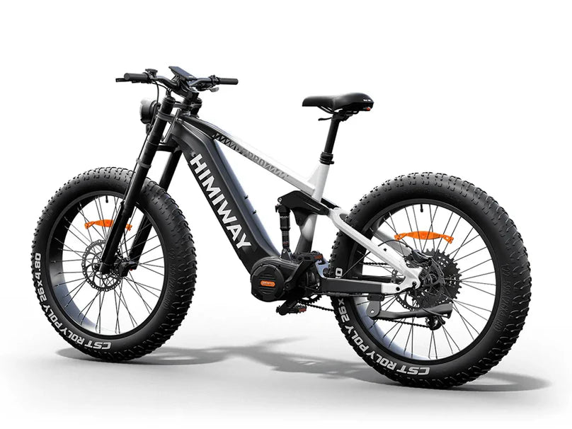 Himiway | Electric Bike | Model D7 Pro Mountain | 1000 W Mid-Drive Motor (1.34 HP) | 26 x 4.0” Fat Tires | 60 To 80 Mile Range | 400 lb Payload | 160 Nm Torque | For Extreme Trail & Backcountry Riding
