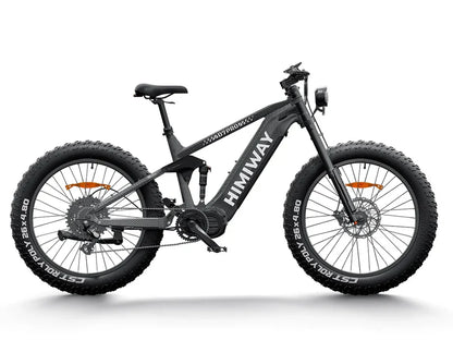 Himiway | Electric Bike | Model D7 Pro Mountain | 1000 W Mid-Drive Motor (1.34 HP) | 26 x 4.0” Fat Tires | 60 To 80 Mile Range | 400 lb Payload | 160 Nm Torque | For Extreme Trail & Backcountry Riding