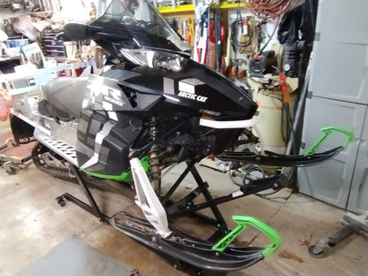 Black Widow Black Ice Deluxe Snowmobile Lift & Work Stand | Model SNO-6014 | Platform Size 75.5" x 23.5" | Capacity 700 lb | For Most Snowmobiles