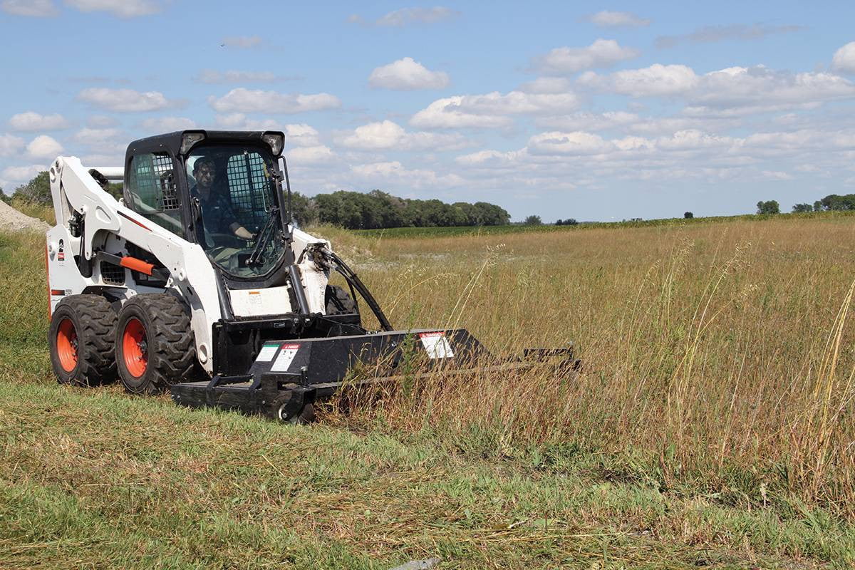 Erskine Dual Rotary Brush Mower | Model DRBM-84 | Overall Width 88" inches | Hydraulic Pump 30-42 GPM | For Skid Steer