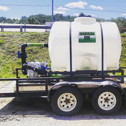 Henderson Hydroseeder 525 Gallon Tank | Model HENDE525 | Width 60" | Length 120" | 20 To 100+ HP | For Tractor, ATV, UTV, Trailer & Forklift