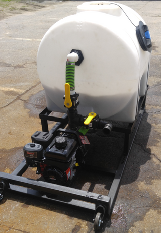 Henderson Hydroseeder 125 Gallon Tank | Model HENDE125 | Width 48" | Length 75" | 6.5 To 8 HP Engine | 20 To 100+ HP | For ATV, UTV & Trailer