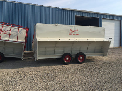 Apache Equipment 300 Creep/Self Feeder | Length 16' | Capacity 300 Bushel | Portable & Skid | Heavy‑Duty Steel & Galvanized Options | For Daily Feeding Pressure
