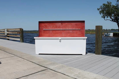 RIO MARINE CUSTOMS | Sea Line Dock Box | Model SLDB70 | 75" W x 25" H x 27" D | Essential Storage | Standard Duty | For Marine Storage