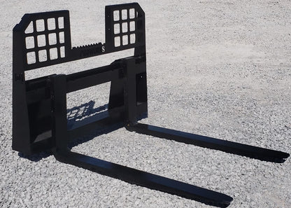 ProWorks 4' Pallet Forks | Fork Length 48" | 15-25 GPM | For Skid Steers
