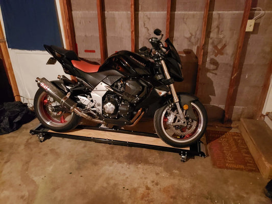 Black Widow Sport Bike & Motorcycle Dolly | Model MC-DOLLY | Size 30.5" Wide | Capacity 1,250 lb | For Sport, Cruiser & Touring Motorcycles