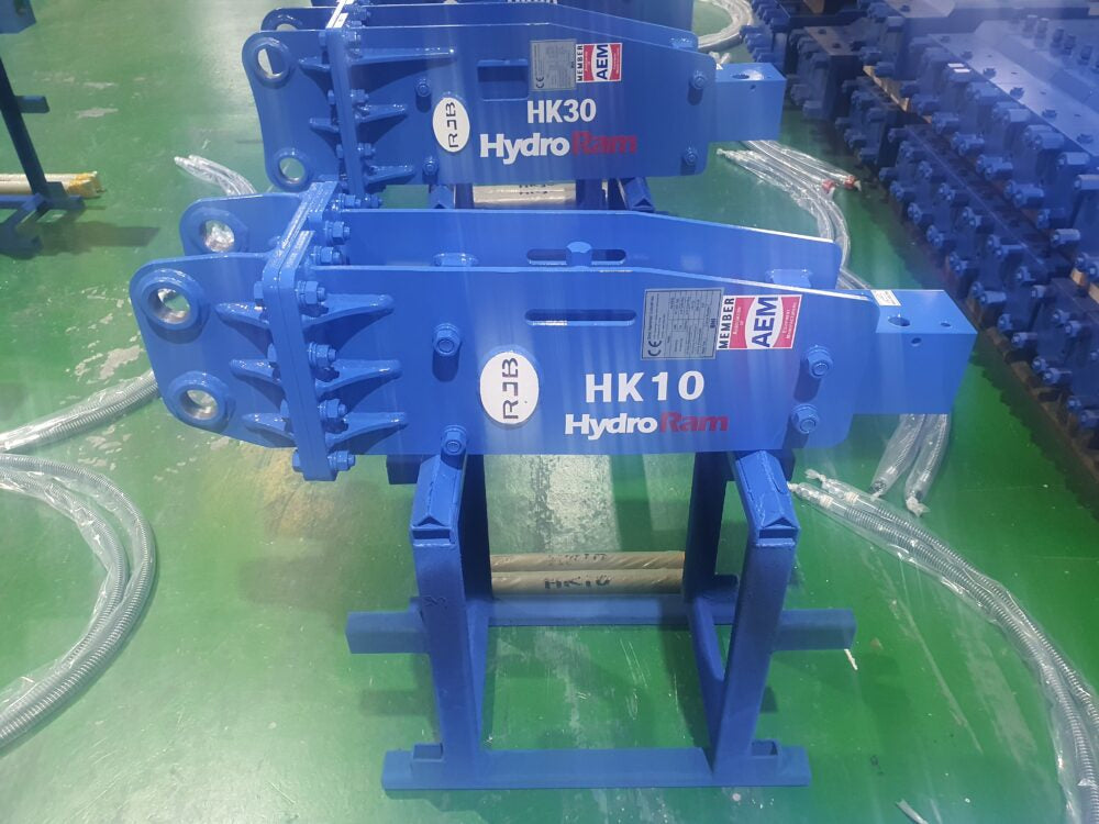HydroRam HK10 Hydraulic Hammer | Overall Length 52" | For 1.1-2.8 Ton Mini Excavators
