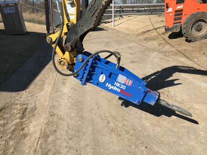 HydroRam HK30 Hydraulic Hammer | Overall Length 58.8" | For 2.8-4.2 Ton Mini Excavators