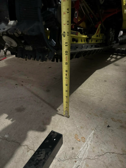 Black Widow Black Ice Snowmobile Lift with Winch | Model SNO-LIFT-WINCH | Base Size 22" x 18.5" | Capacity 700 lb | For Snowmobile