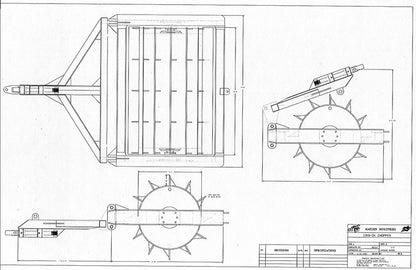 Marden Industries Drum Chopper | Model B842GK | Various Widths | 20–50 GPM | 100–200 HP | For Tractor, Skidder, Loader & Forestry Carriers