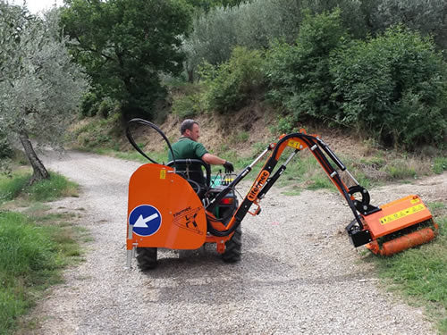 TIFERMEC Boom Mower With Cutting Flail Head For Tractor