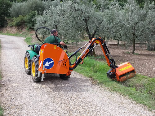 TIFERMEC Boom Mower With Cutting Flail Head For Tractor