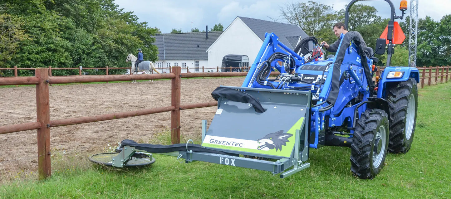 GreenTec FOX 25 Carrier Frame | Model OPTE4051 / OPTE4272.1 / OPTE4500 | Cutting Width 31.5" | 6.6–10.6 GPM | 25–40 HP | For Tractors & Loaders