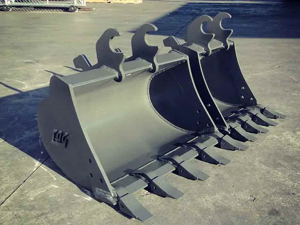 TAG Dirt Bucket | Heavy Duty Compact | Pin-On & OEM Mounts | Bucket Weight 135–290 lbs | 2–4 Ton | For Excavators