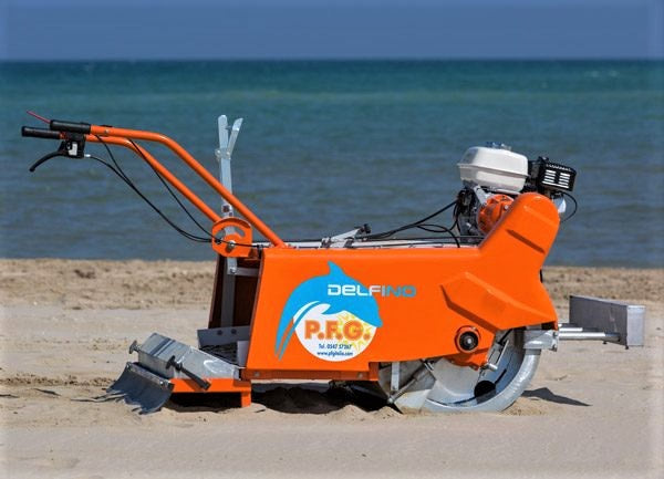 Delfino Drum Drive Beach Cleaner | 140 x 90 x H100cm | 35" Working Width | 397 lbs | For Fine Sand Beaches