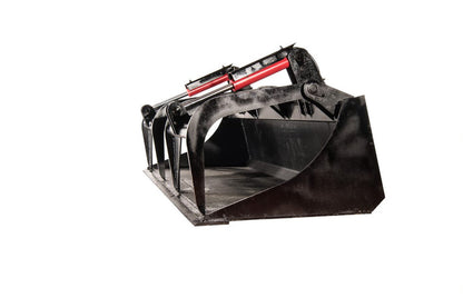 McLaren Industries Demolition & Recycling Yard Grapple Bucket | Model 60X110X76 & 60X110X84 | Width 76" To 84" | 15 To 25 GPM | For Skid Steer
