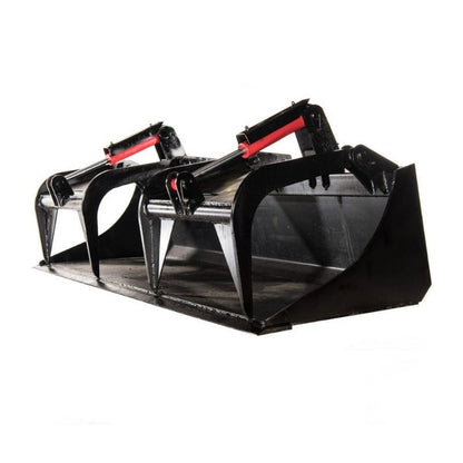 McLaren Industries Demolition & Recycling Yard Grapple Bucket | Model 60X110X76 & 60X110X84 | Width 76" To 84" | 15 To 25 GPM | For Skid Steer